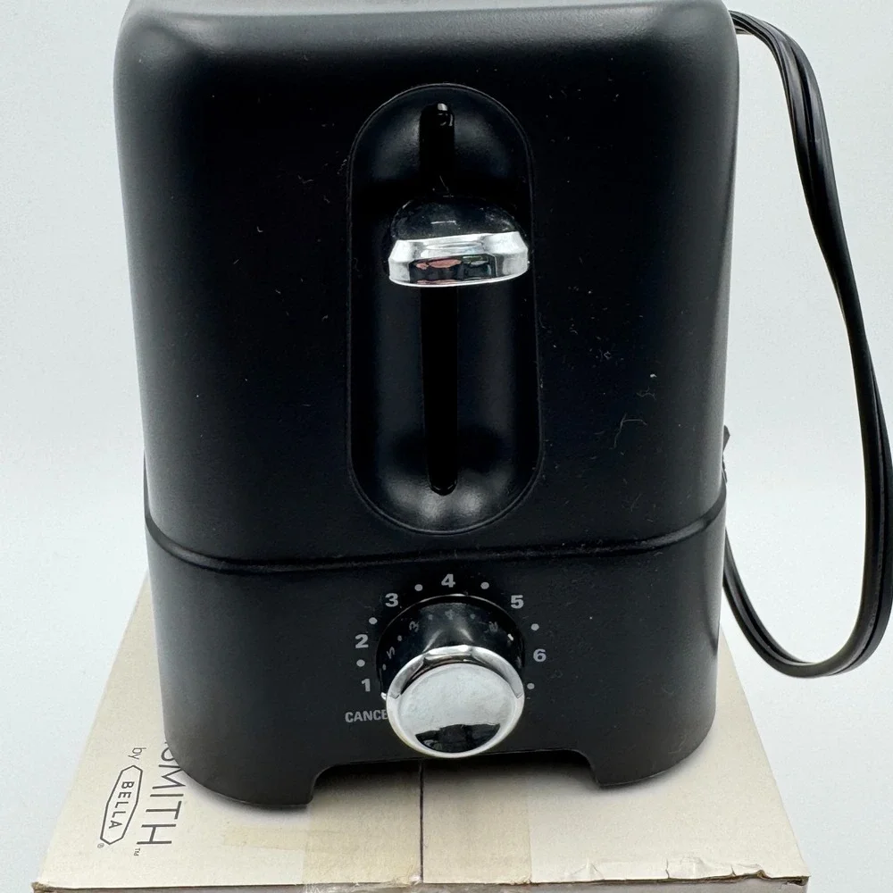 Kitchen Smith By Bella 2-Slice Black Toaster Model 30762 New